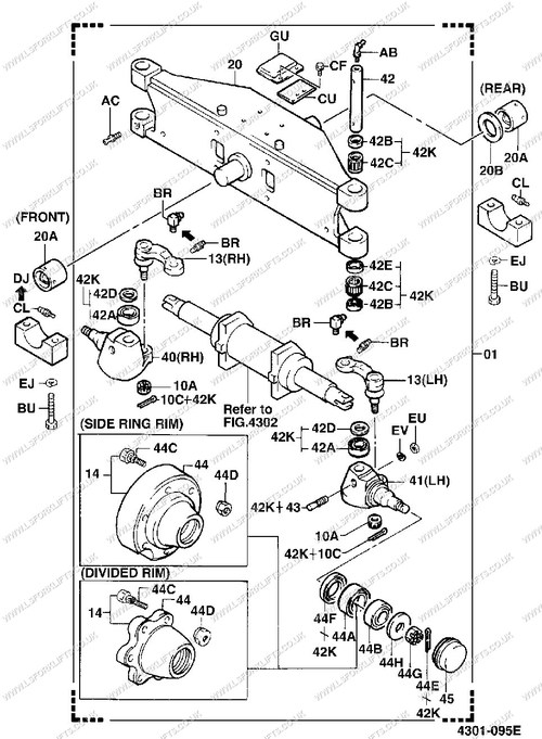 STEER AXLE PARTS