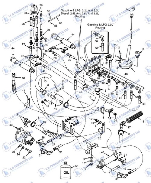 3056541 HYDRAULIC CYLINDER FOR HYSTER SEAL KIT 