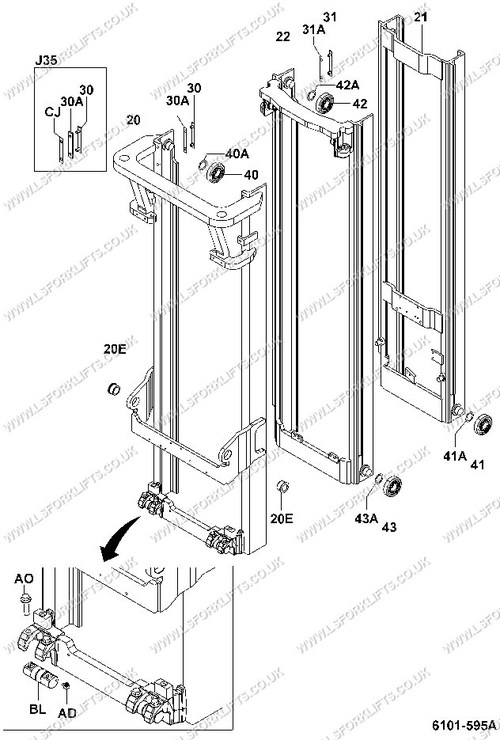 MAIN MAST PARTS