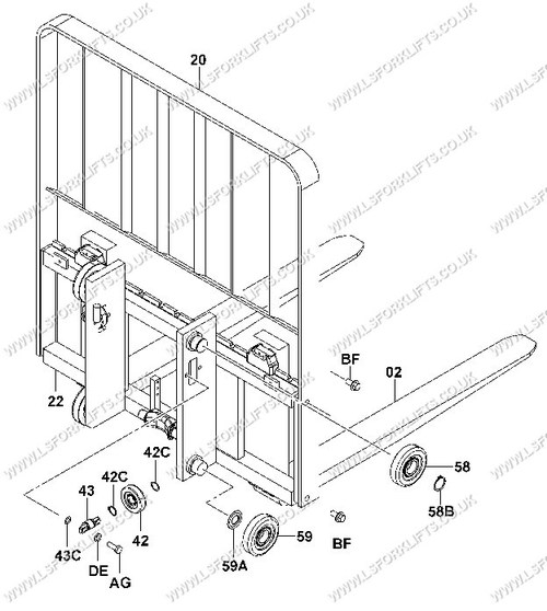 CARRIAGE MAST PARTS