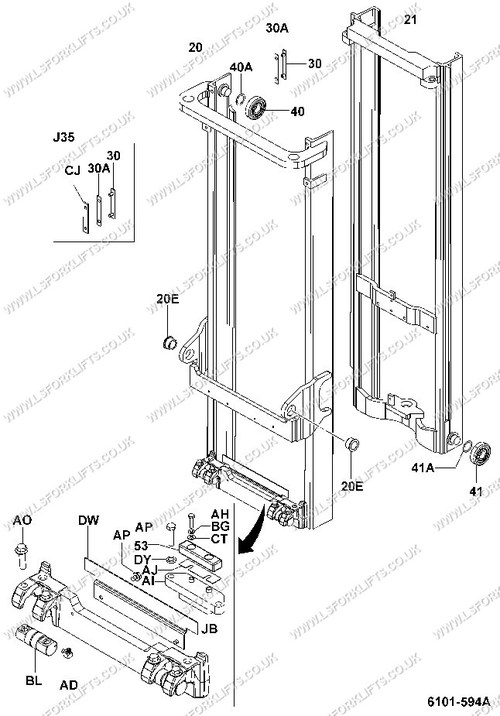 MAIN MAST PARTS