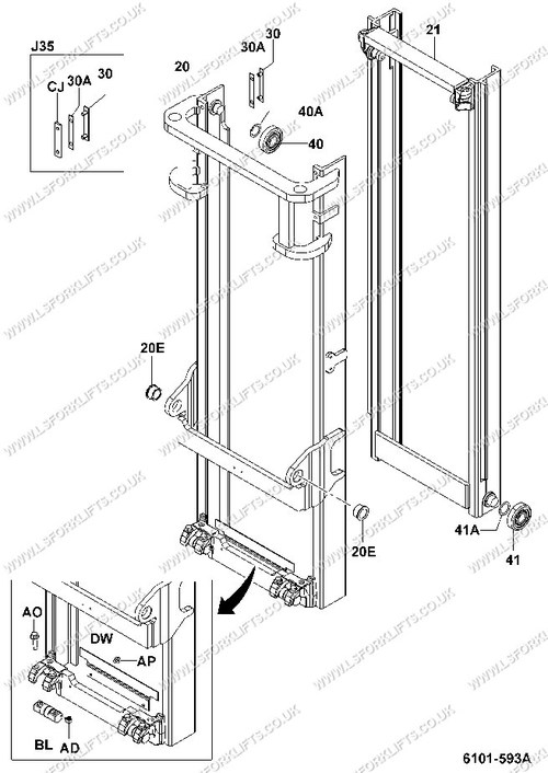 MAIN MAST PARTS