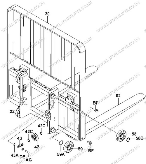 CARRIAGE MAST PARTS