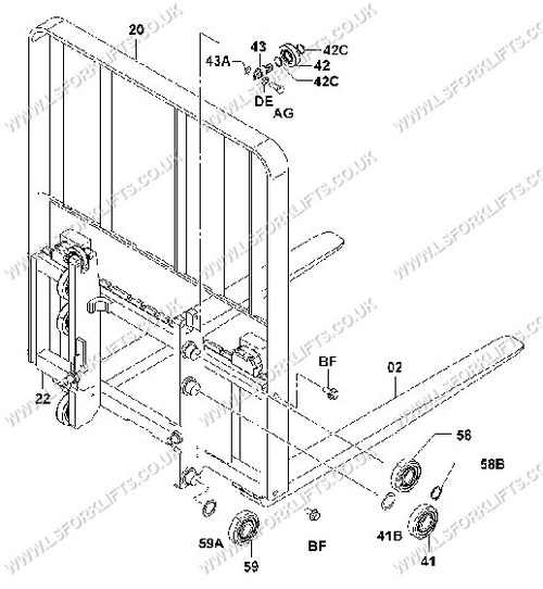 CARRIAGE MAST PARTS