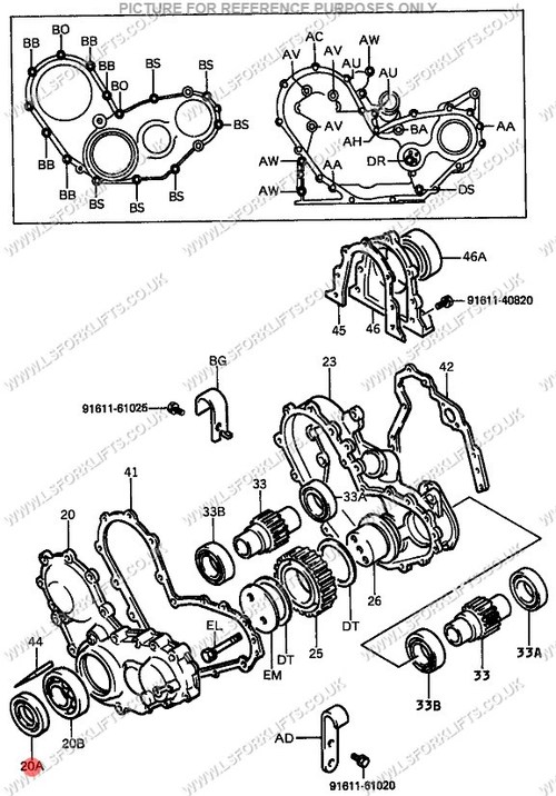 Toyota 4y Oil Seal Front Crankshaft Ls6093 Lsfork Lifts