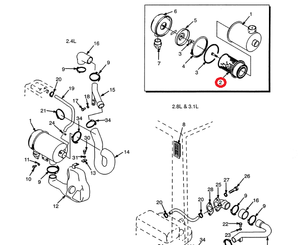 Air Filter Fitting diagram